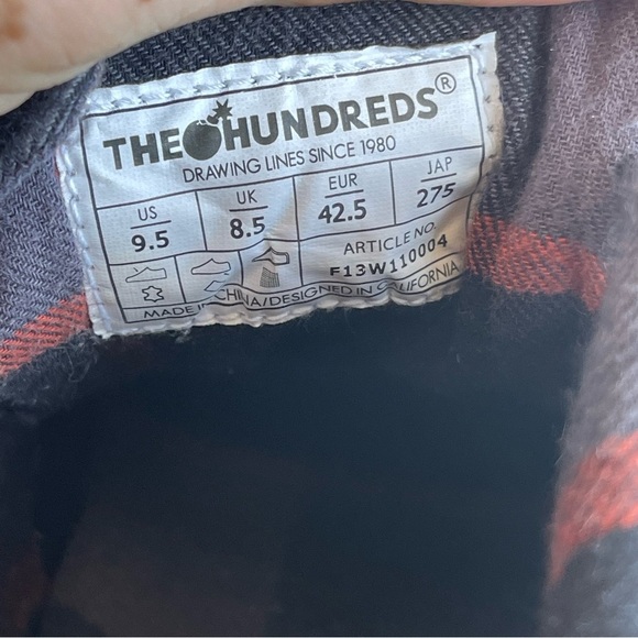 The Hundreds High Top Men's Blue and Brown Casual Sneakers Size 9.5 - Picture 11 of 13